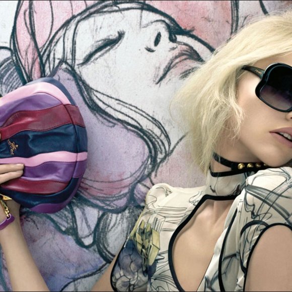 Prada Trembled Blossoms Shoulder Crossbody Bag - Picture 5 of 6